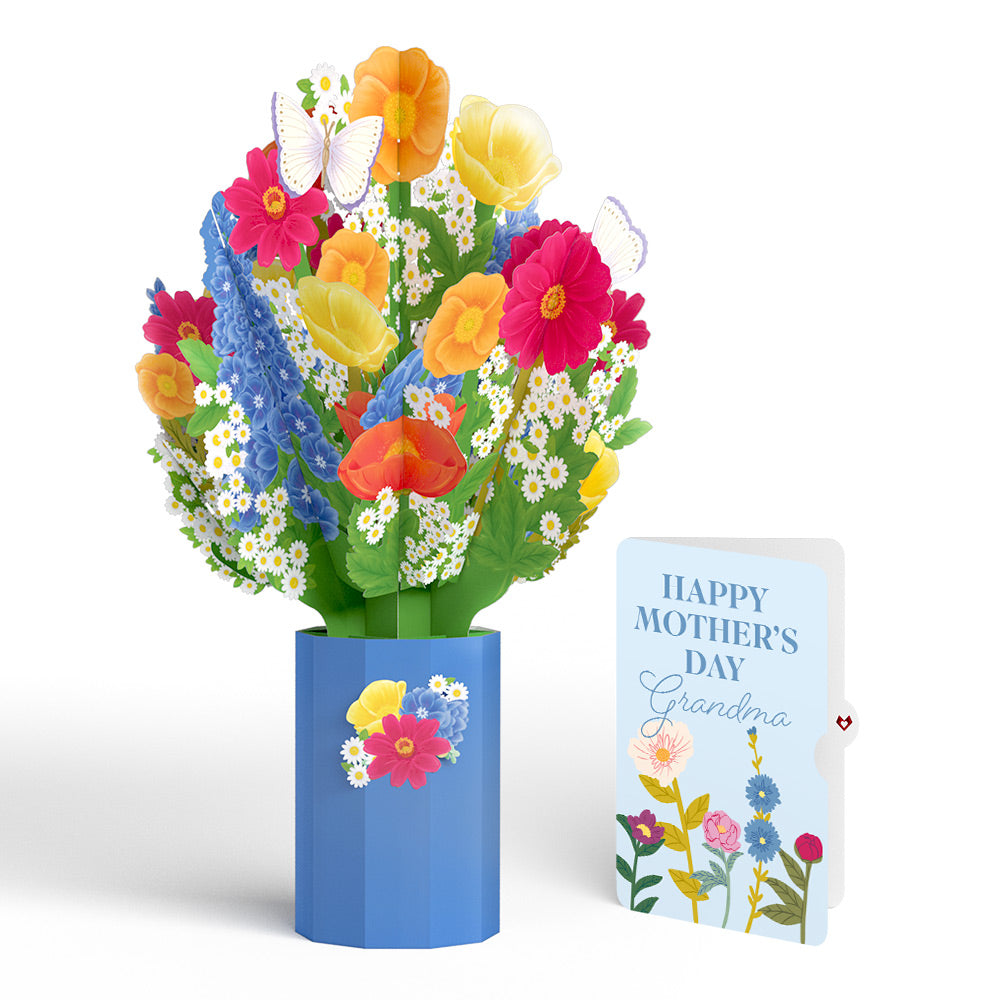 Wildflower Mother's Day Bouquet and Sentiment Set for Grandma