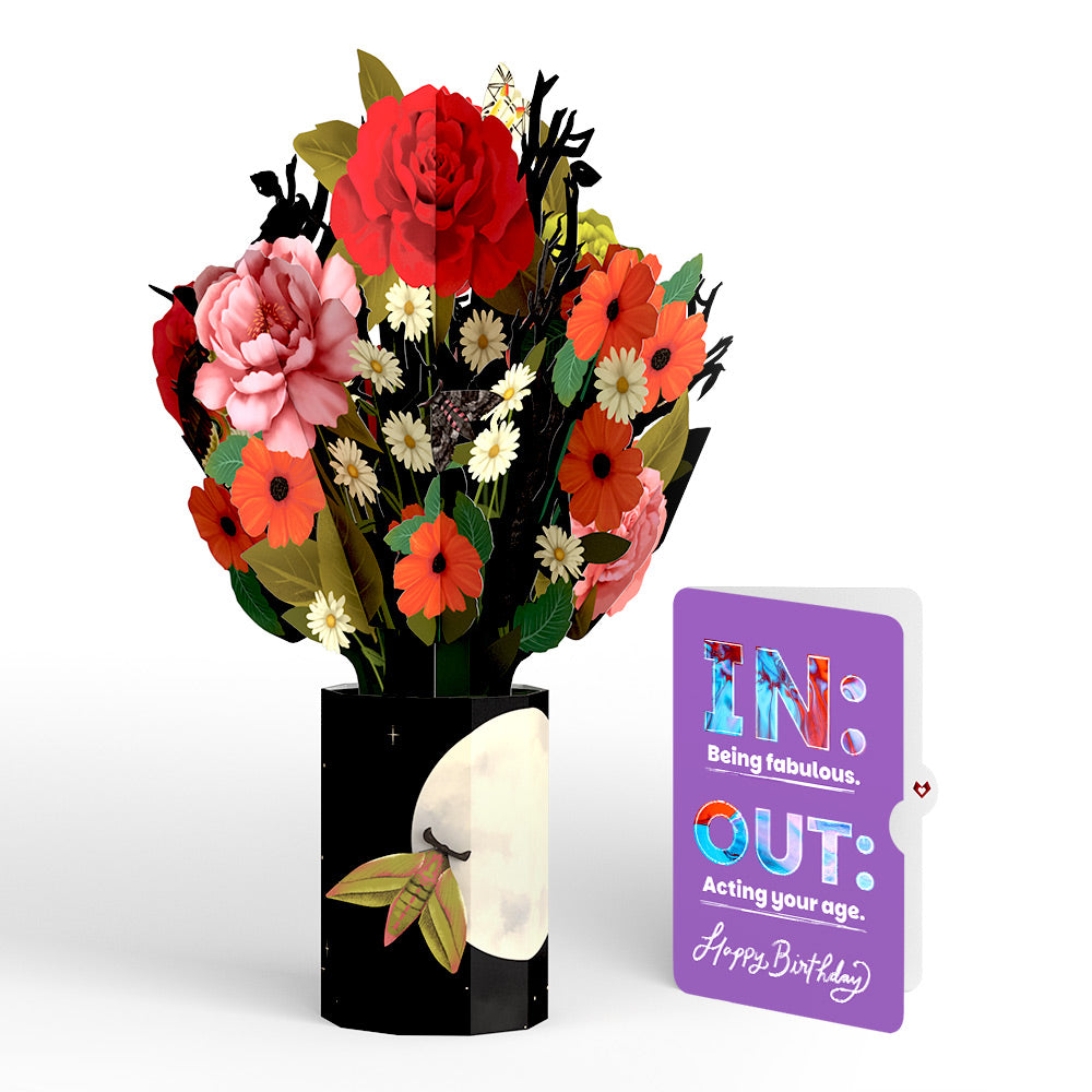 Midnight Florals Birthday Bouquet and IN & OUT Sentiment Set
