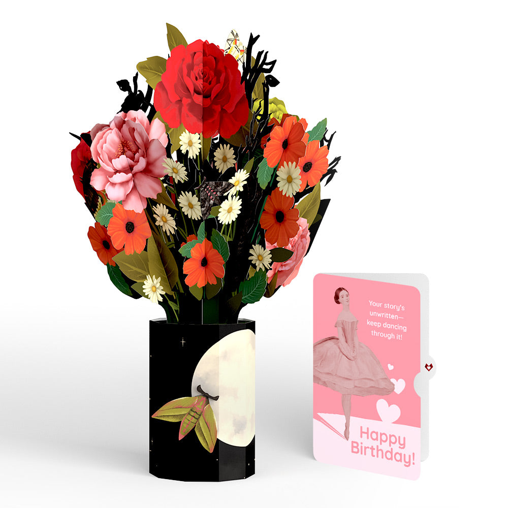 Midnight Florals Birthday Bouquet and Dancing Through Life Sentiment Set