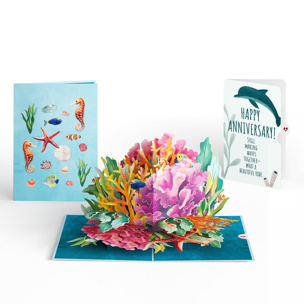 Coral Reef Wonders Anniversary Pop-Up Card and Sentiment Set