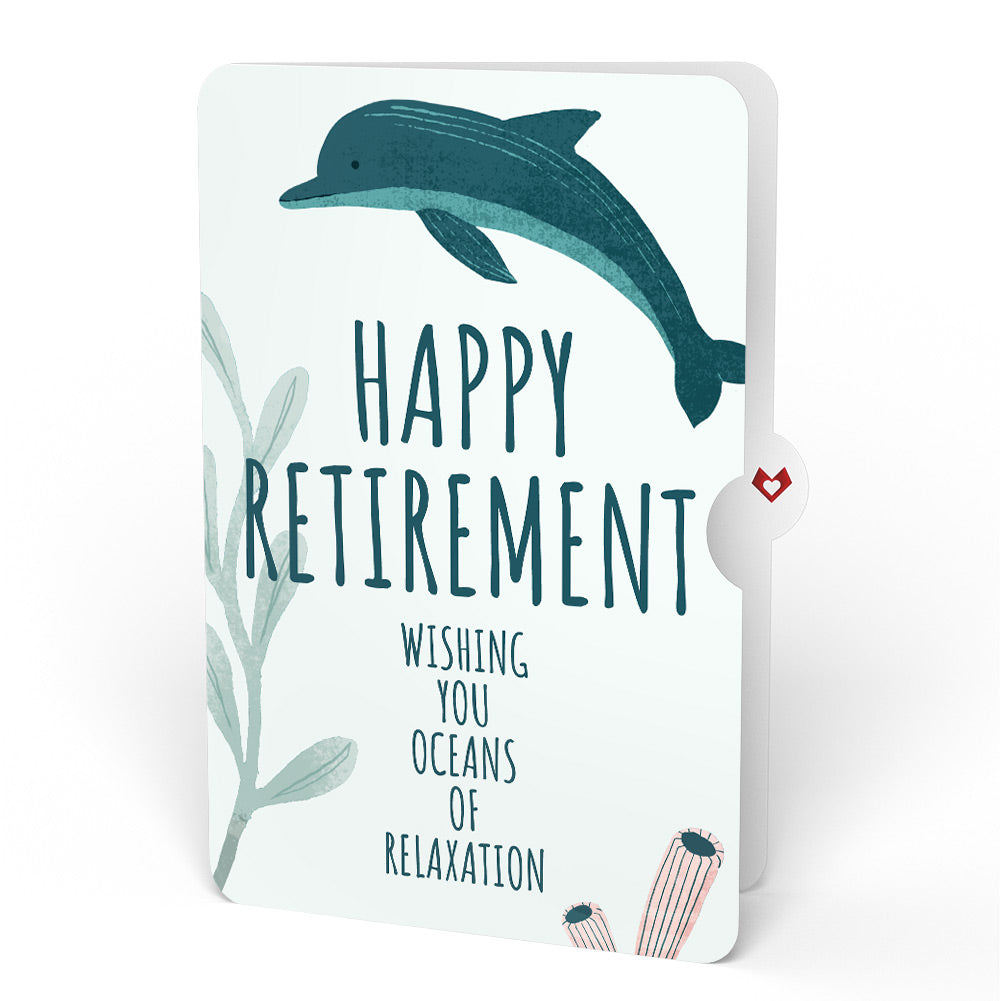 Playful Dolphins Retirement Pop-Up Card and Sentiment Set