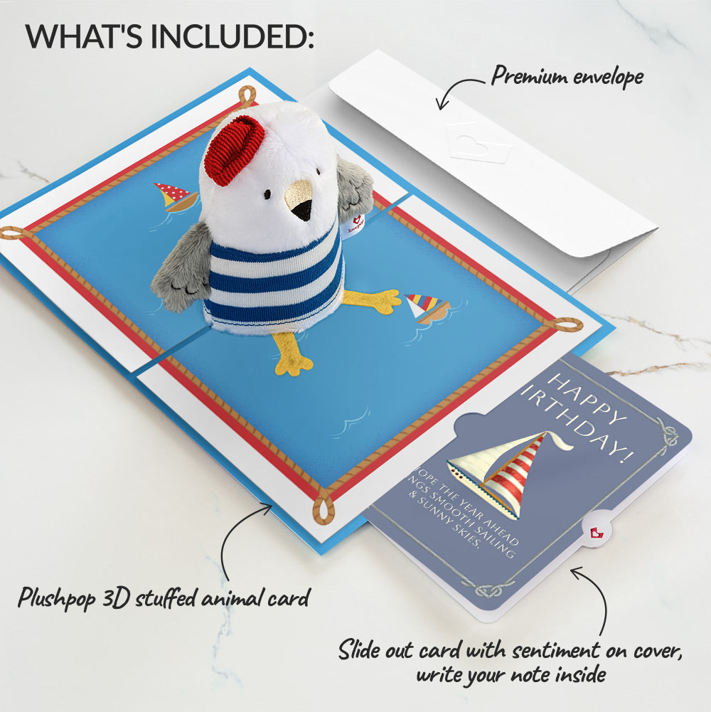 'Ahoy There' Birthday Plushpop Card and Sentiment Set
