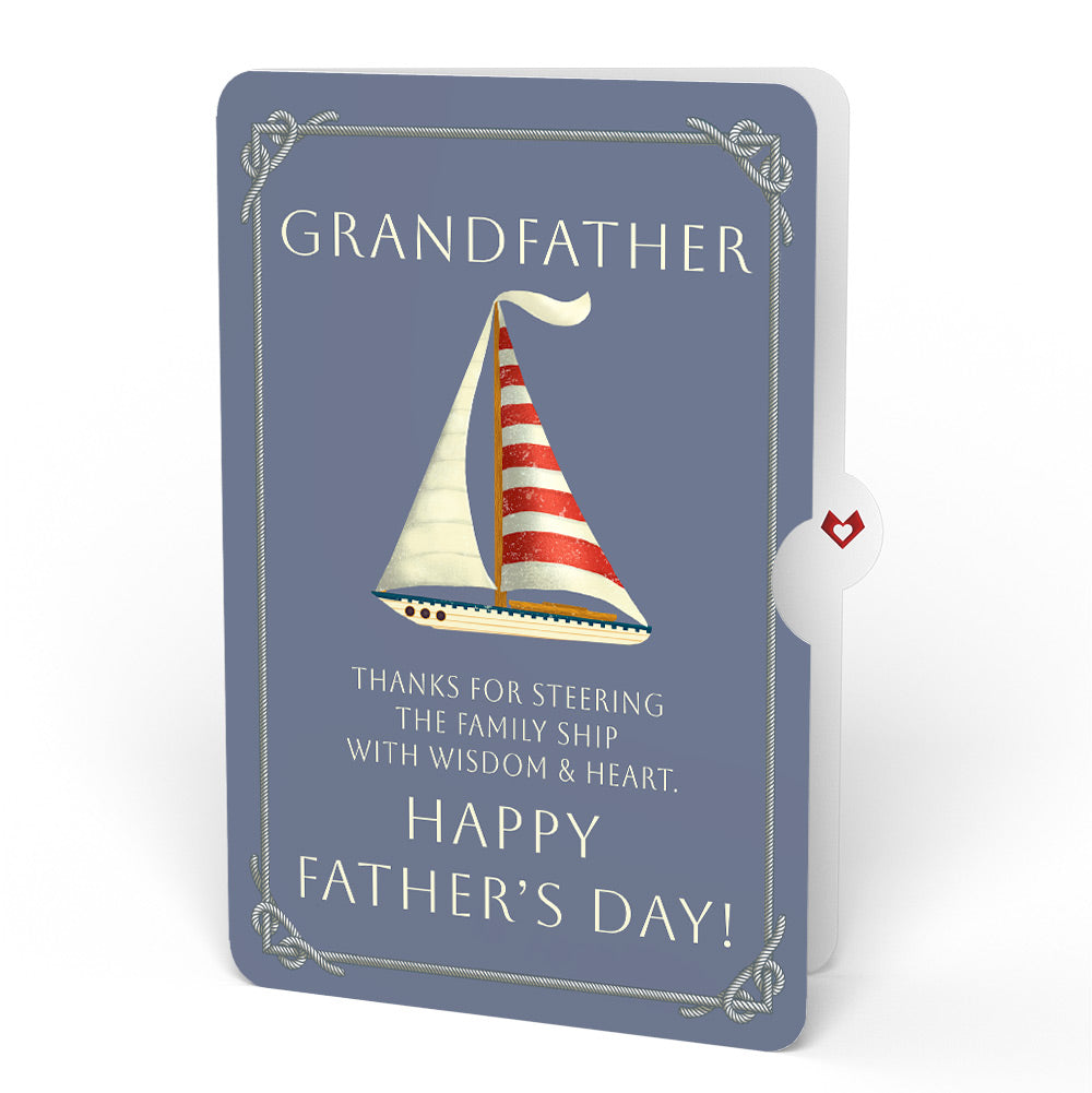 Sailboat on the Horizon Father's Day Pop-Up Card and Sentiment Set for Grandfather