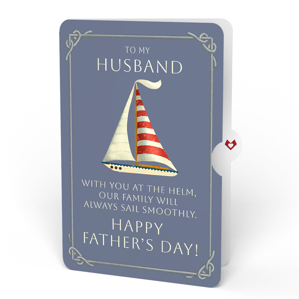 Sailboat on the Horizon Father's Day Pop-Up Card and Sentiment Set for Husband