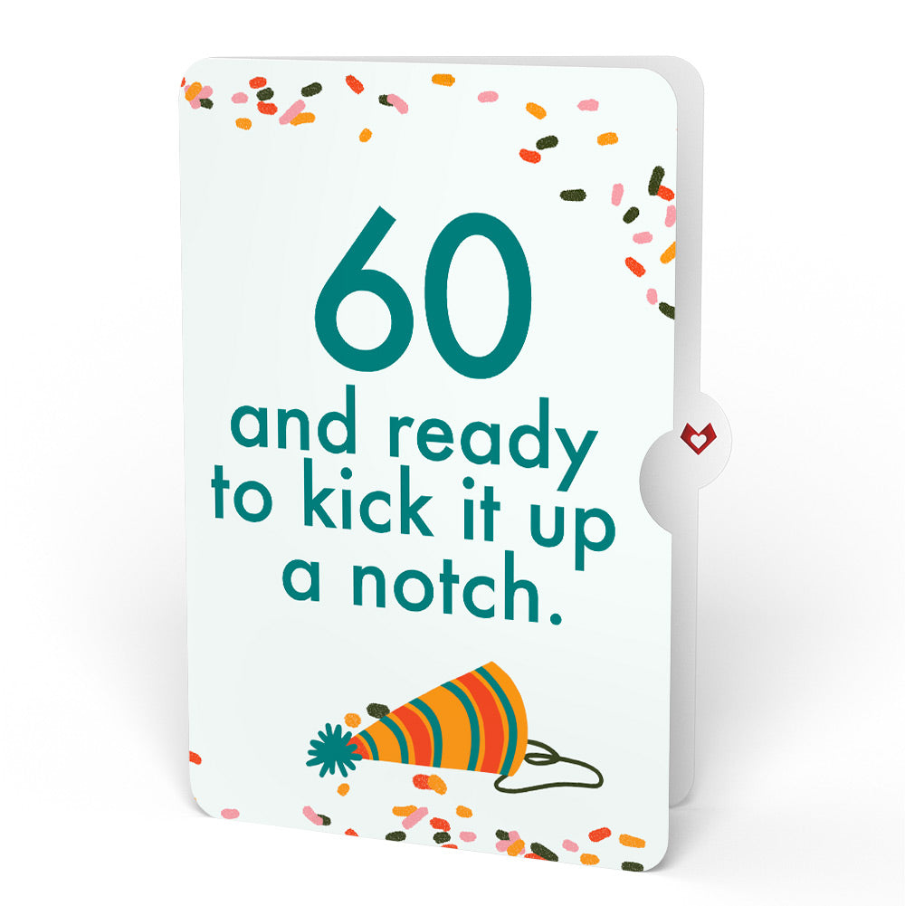 Happy Birthday Hot Stuff Pop-Up Card and 60th Kick It Up Sentiment Set