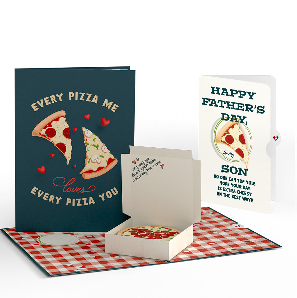 Pizza Love Father's Day Pop-Up Card and Sentiment Set for Son