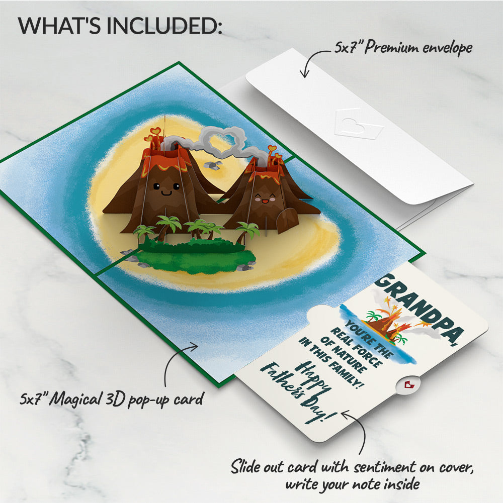I Lava You Father's Day Pop-Up Card and Sentiment Set for Grandpa