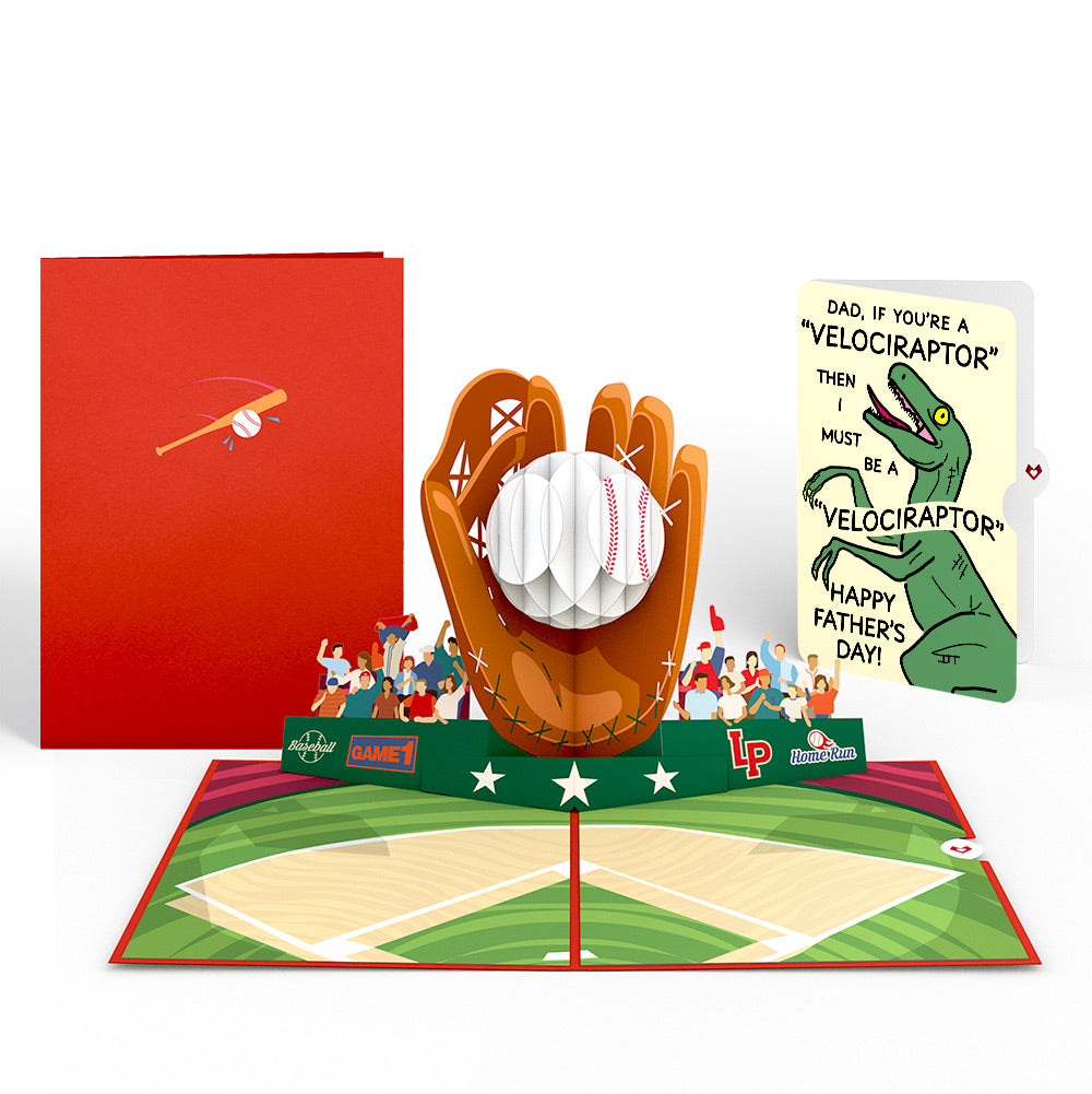 Home Run Father's Day Pop-Up Card and Velociraptor Sentiment Set