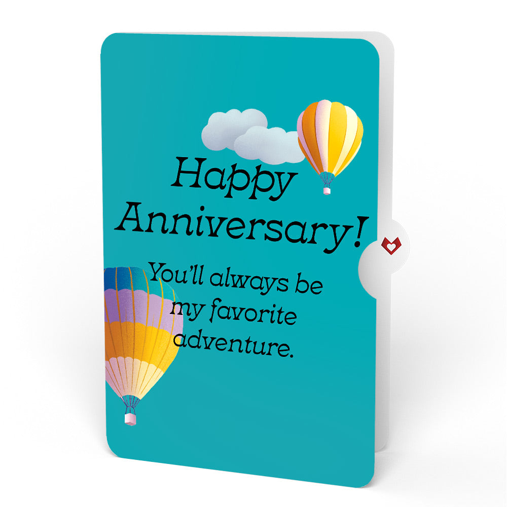 Adventure Awaits Hot Air Balloon Anniversary Pop-Up Card and Sentiment Set