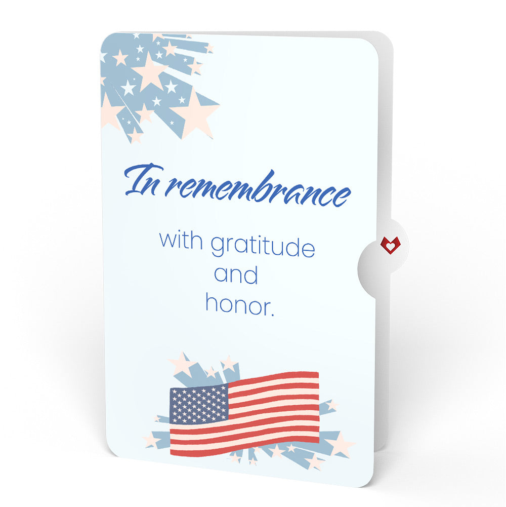 From Sea to Shining Sea Remembrance Pop-Up Card and Sentiment Set