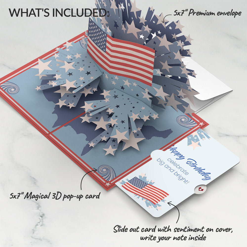 From Sea to Shining Sea Birthday Pop-Up Card and Sentiment Set