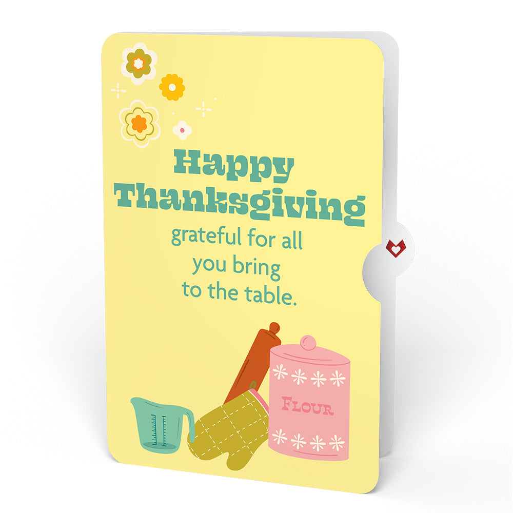 You Bake the World a Better Place Thanksgiving Pop-Up Card and Sentiment Set