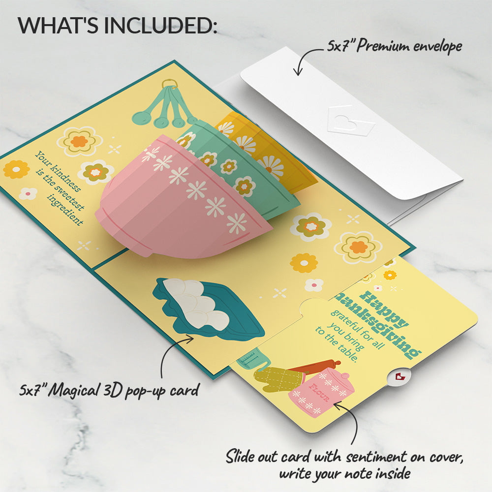 You Bake the World a Better Place Thanksgiving Pop-Up Card and Sentiment Set