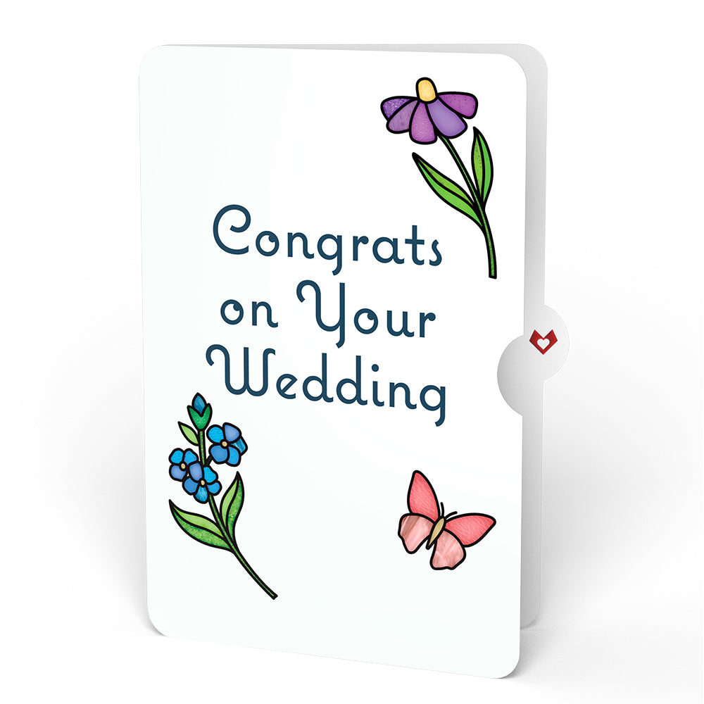 Garden Glow Wedding Suncatcher Bouquet and Sentiment Set