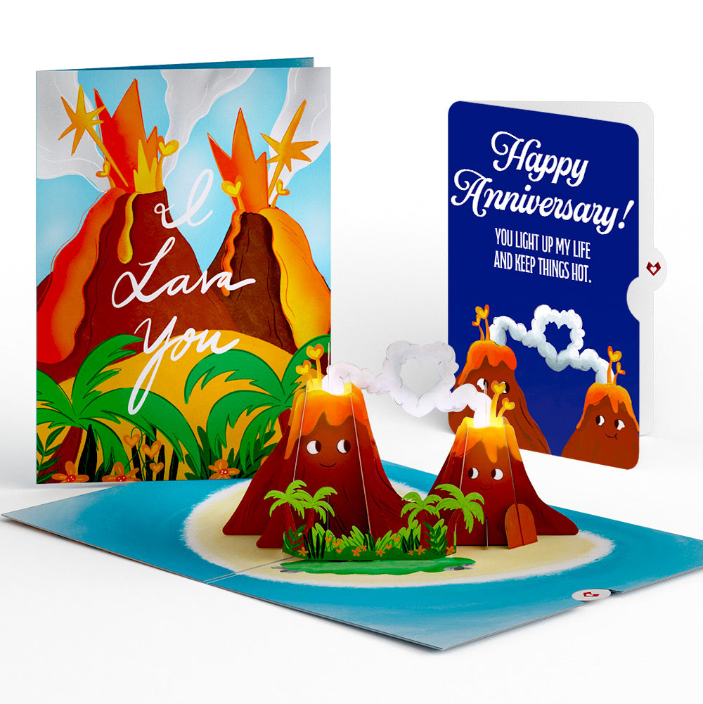 I Lava You Anniversary Light-Up Pop-Up Card and Sentiment Set