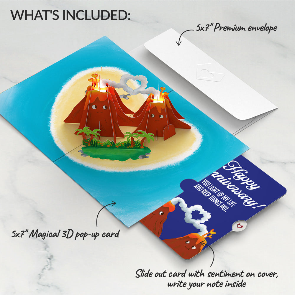I Lava You Anniversary Light-Up Pop-Up Card and Sentiment Set