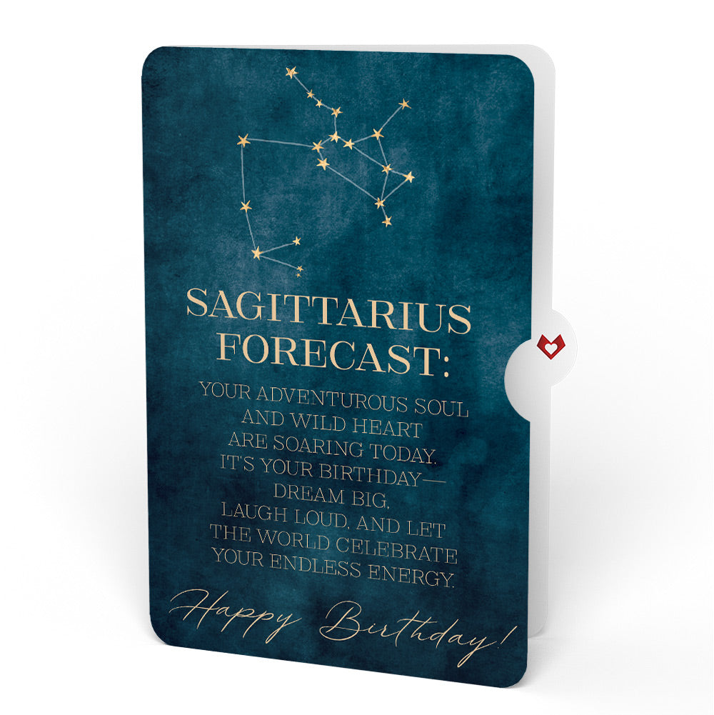 Sagittarius Zodiac Birthday Pop-Up Card and Sentiment Set