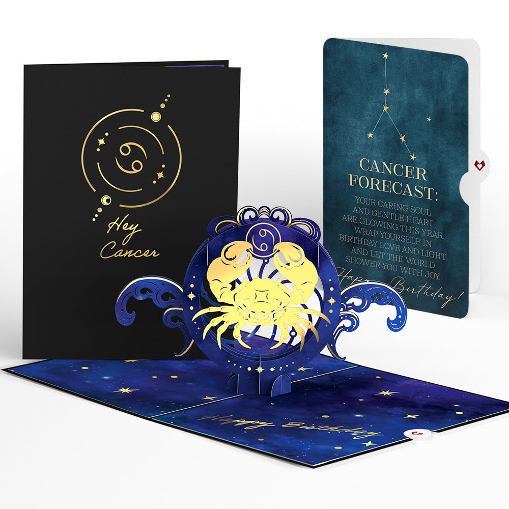 Cancer Zodiac Birthday Pop-Up Card and Sentiment Set