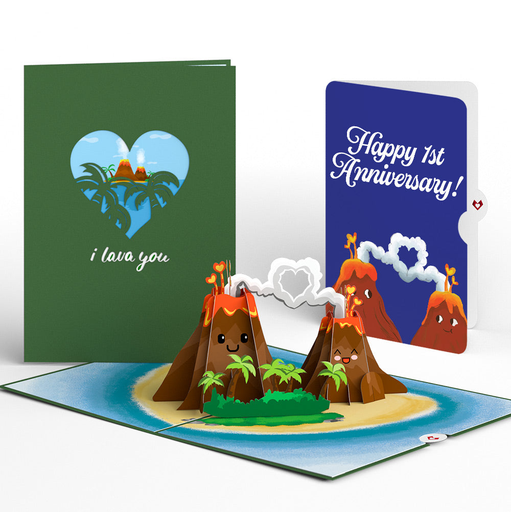 I Lava You 1st Anniversary Pop-Up Card and Sentiment Set