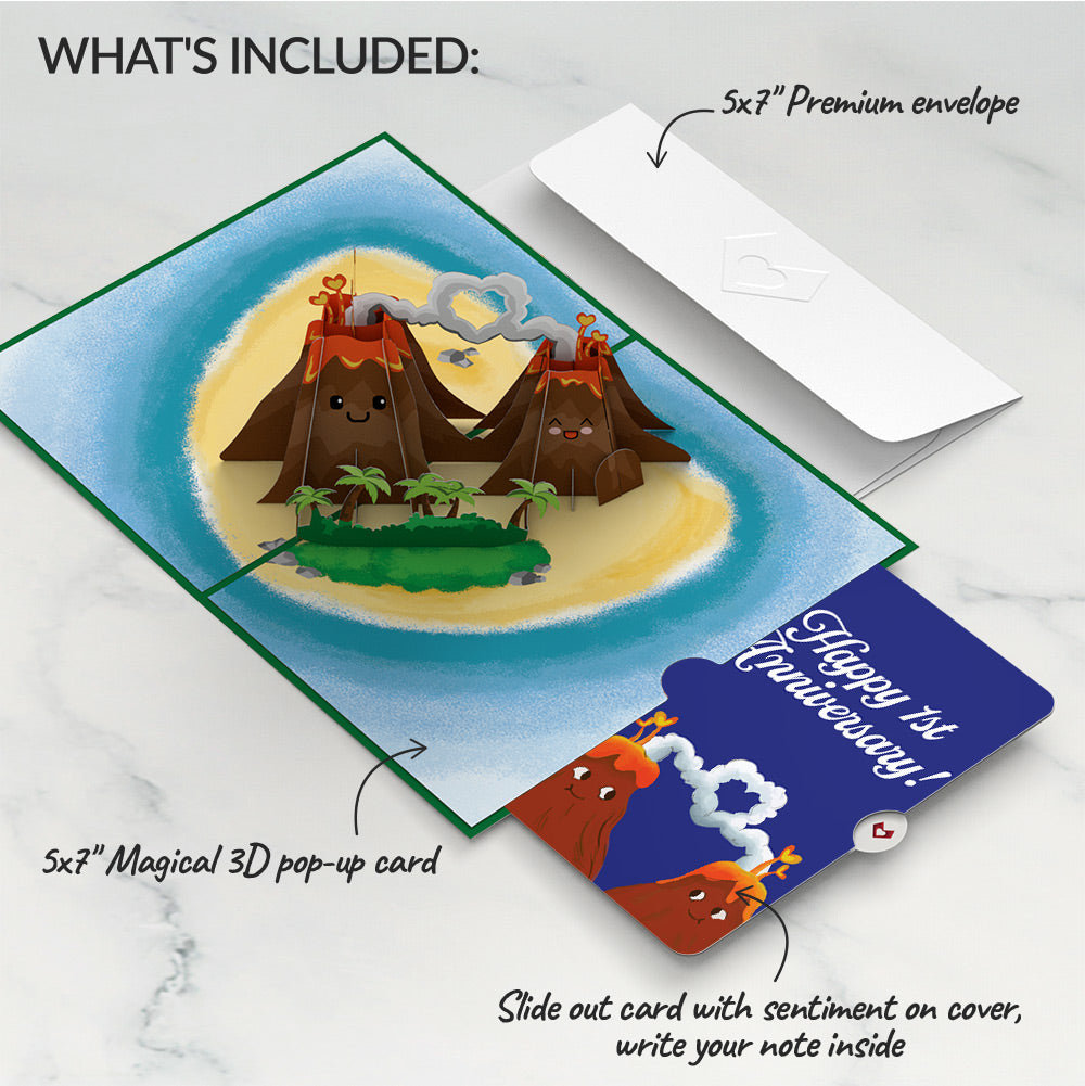 I Lava You 1st Anniversary Pop-Up Card and Sentiment Set