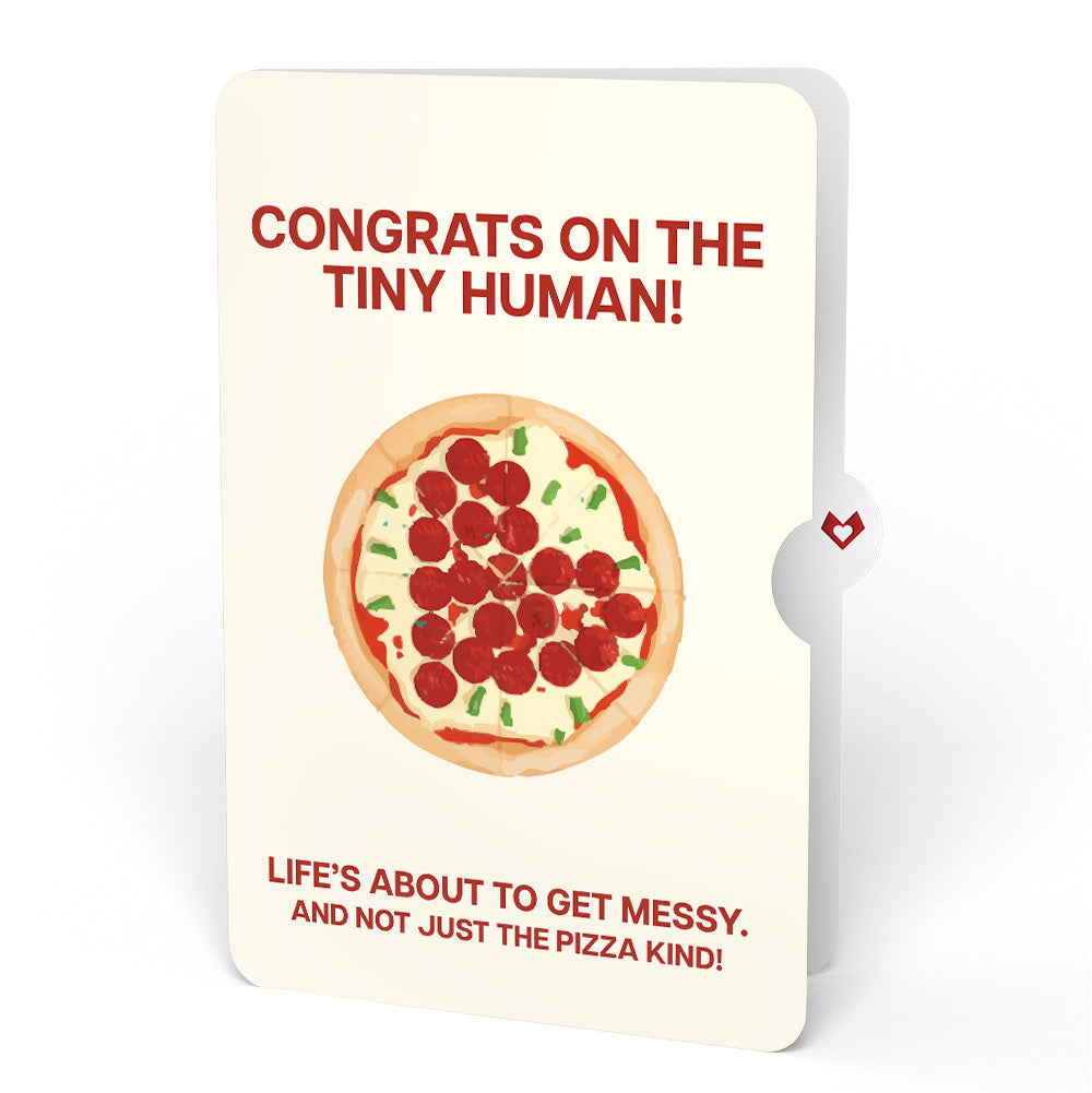 Pizza Love New Baby Pop-Up Card and Sentiment Set
