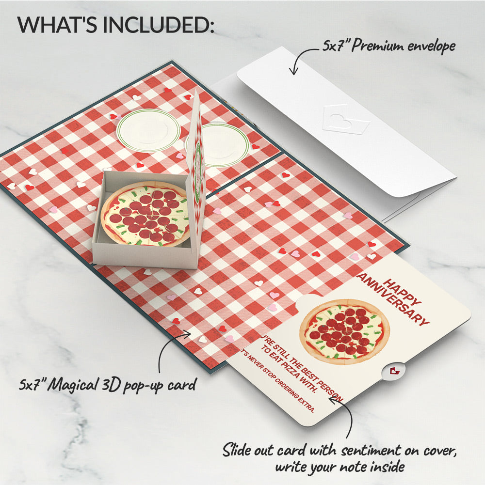 Pizza Love Anniversary Pop-Up Card and Sentiment Set