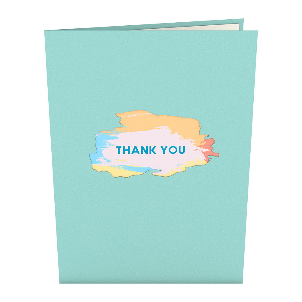 Artistic Thank You Pop-Up Card