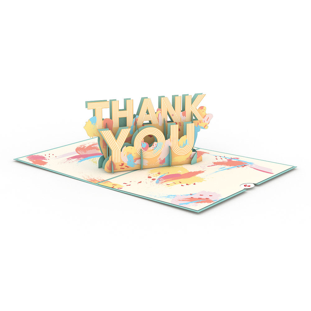 Artistic Thank You Pop-Up Card