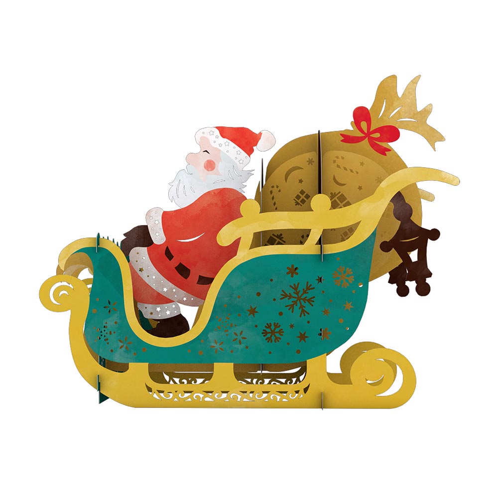 Santa Sleigh Decoration