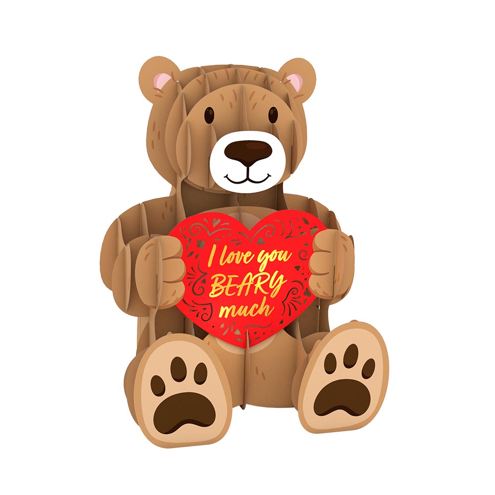 Pop Up Giant Valentine's Day Teddy Bear Lovepop