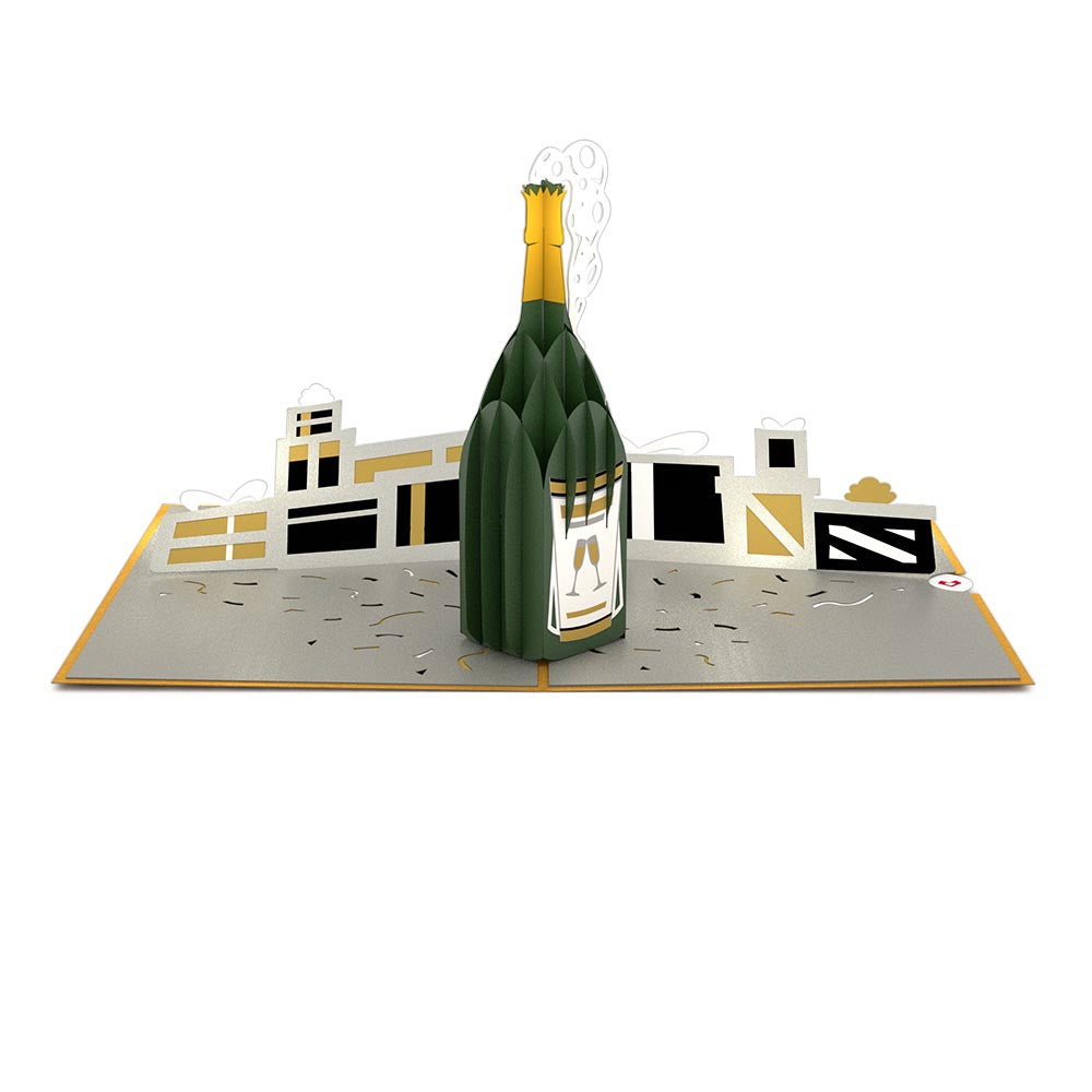 Champagne Celebration Pop up Card