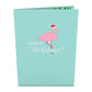 Festive Flamingo Pop-Up Card