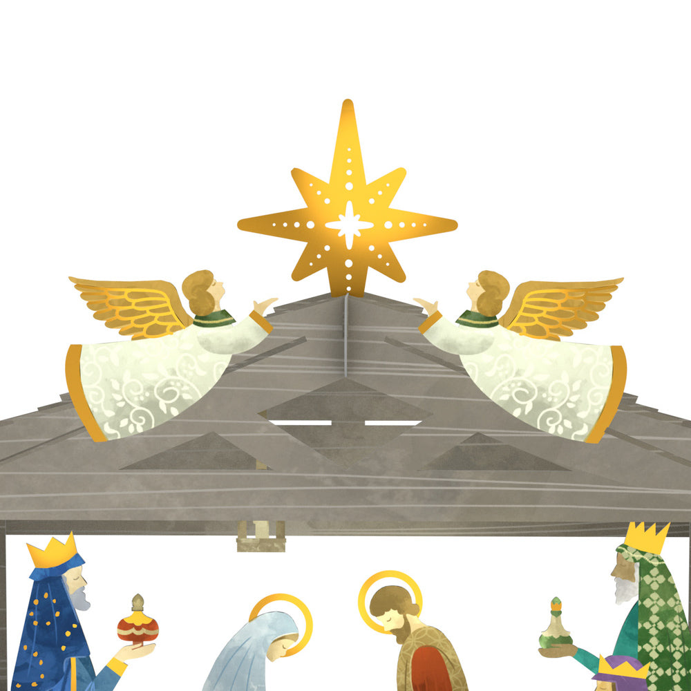 Decorative Nativity Scene Pop-Up Gift