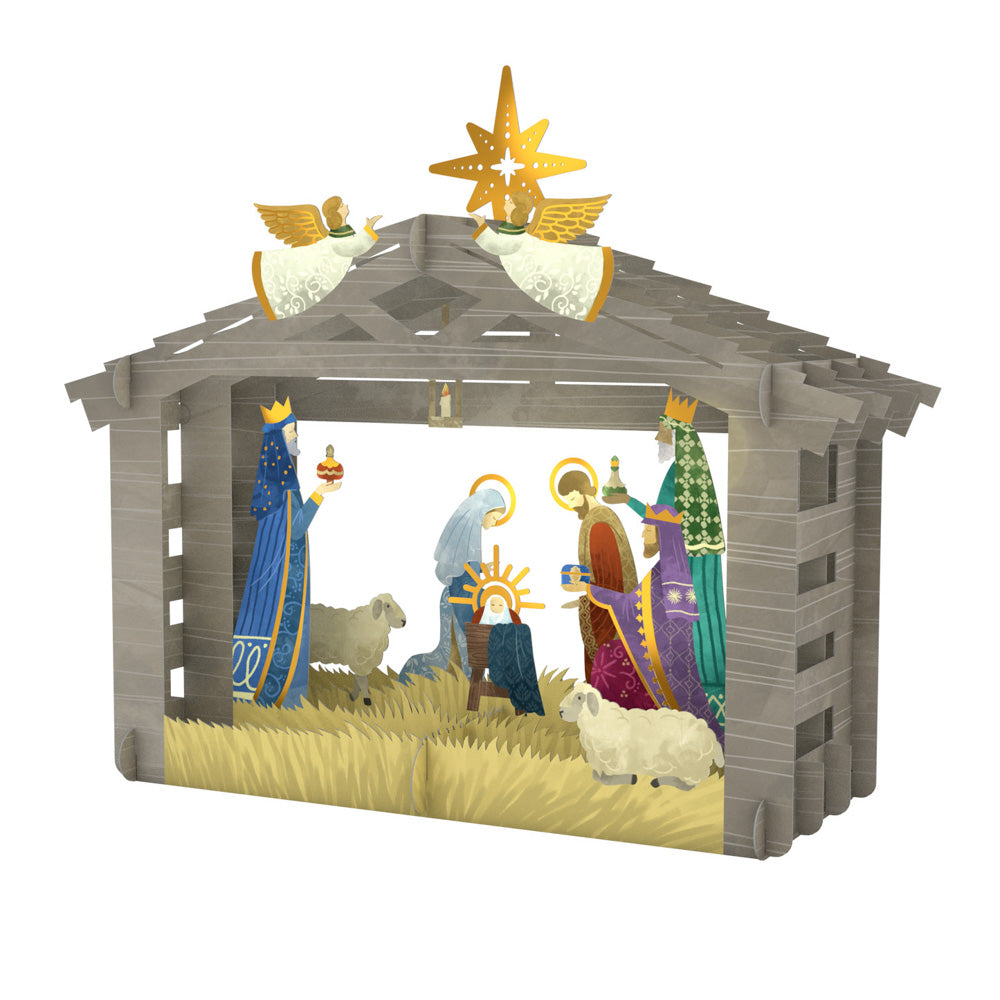 Decorative Nativity Scene Pop-Up Gift