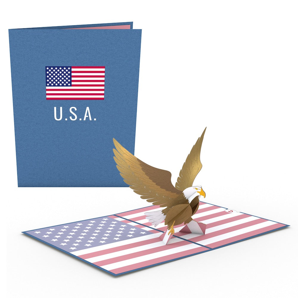 Patriotic Eagle Pop-Up Card