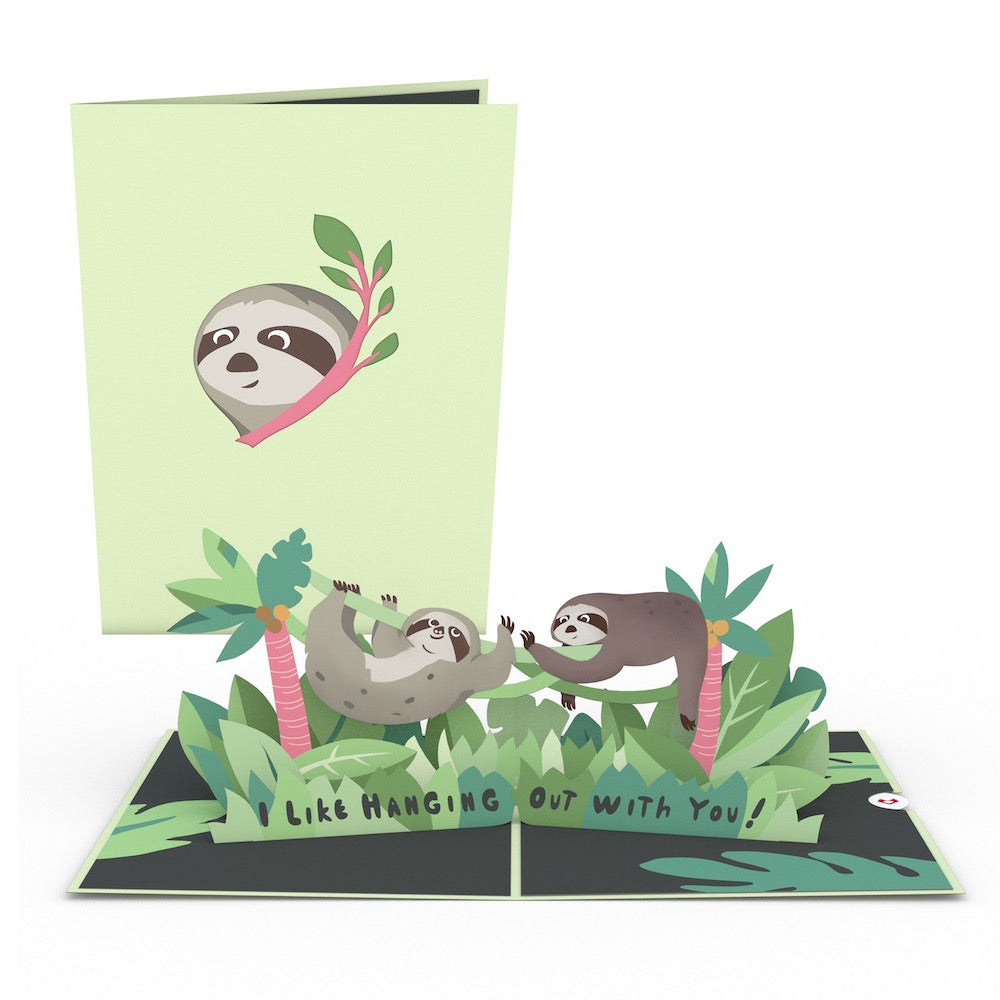 Friendship Sloth Pop-Up Card Friendship Sloth Pop-Up Card