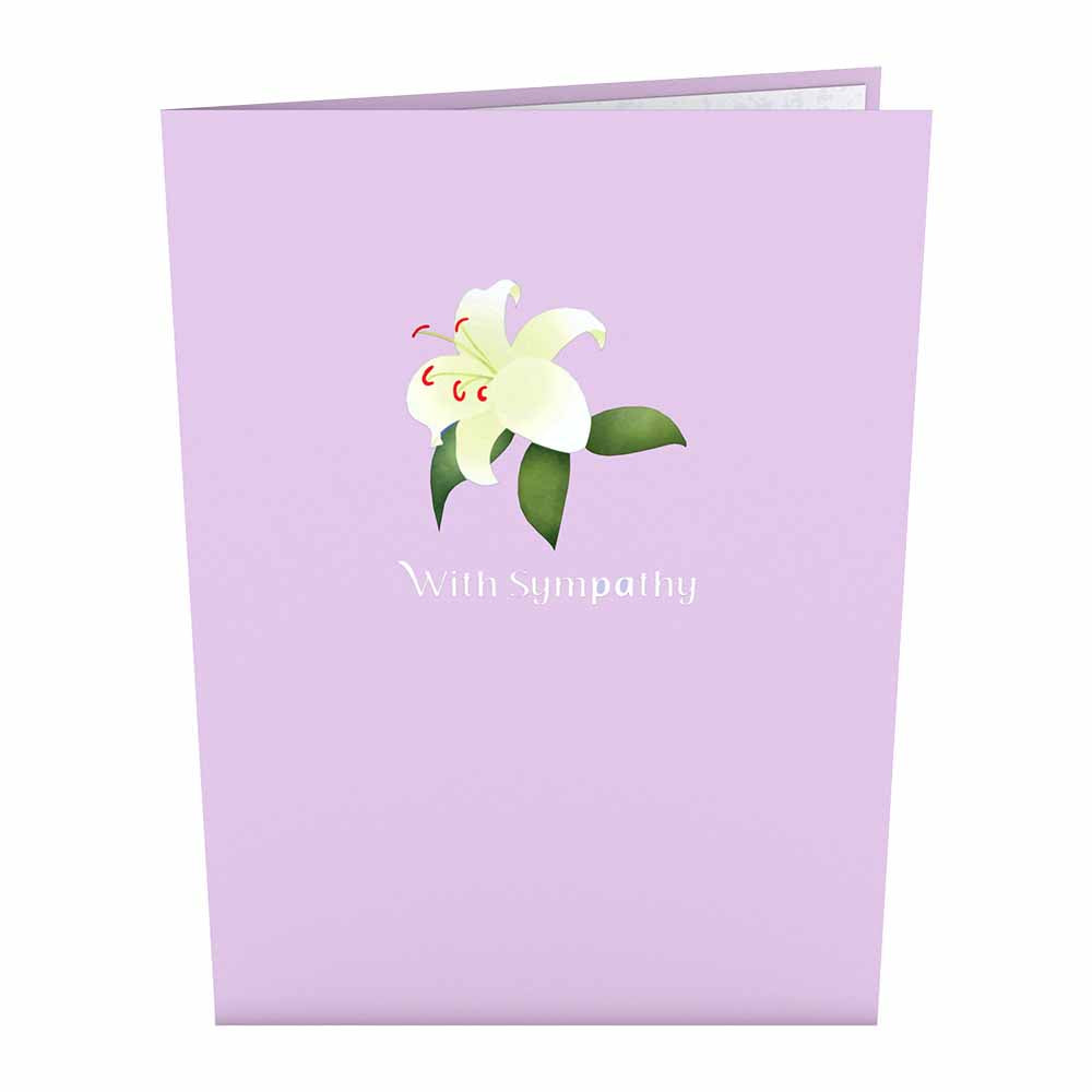 Sympathy Lily Pop-Up Card