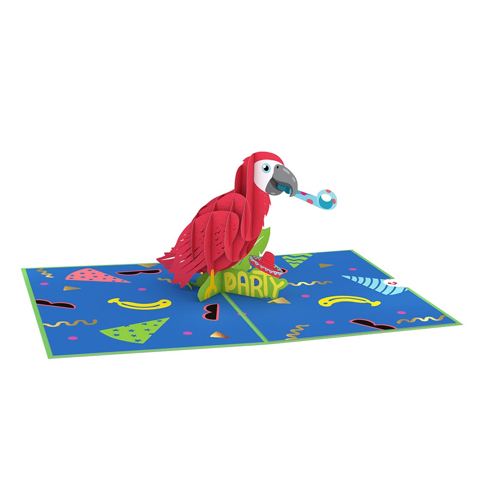Party Parrot Pop-Up Card