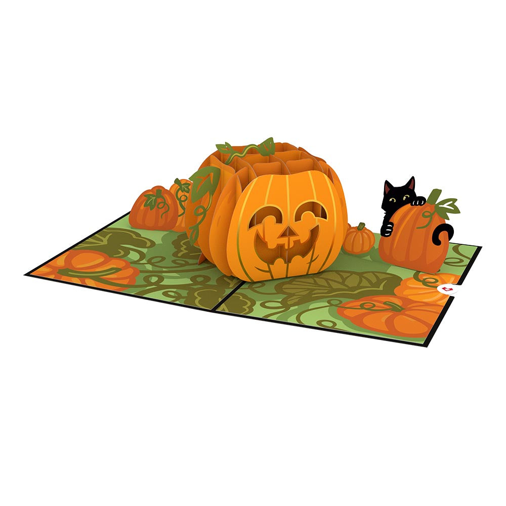 Happy Halloween Pumpkin Pop-Up Card