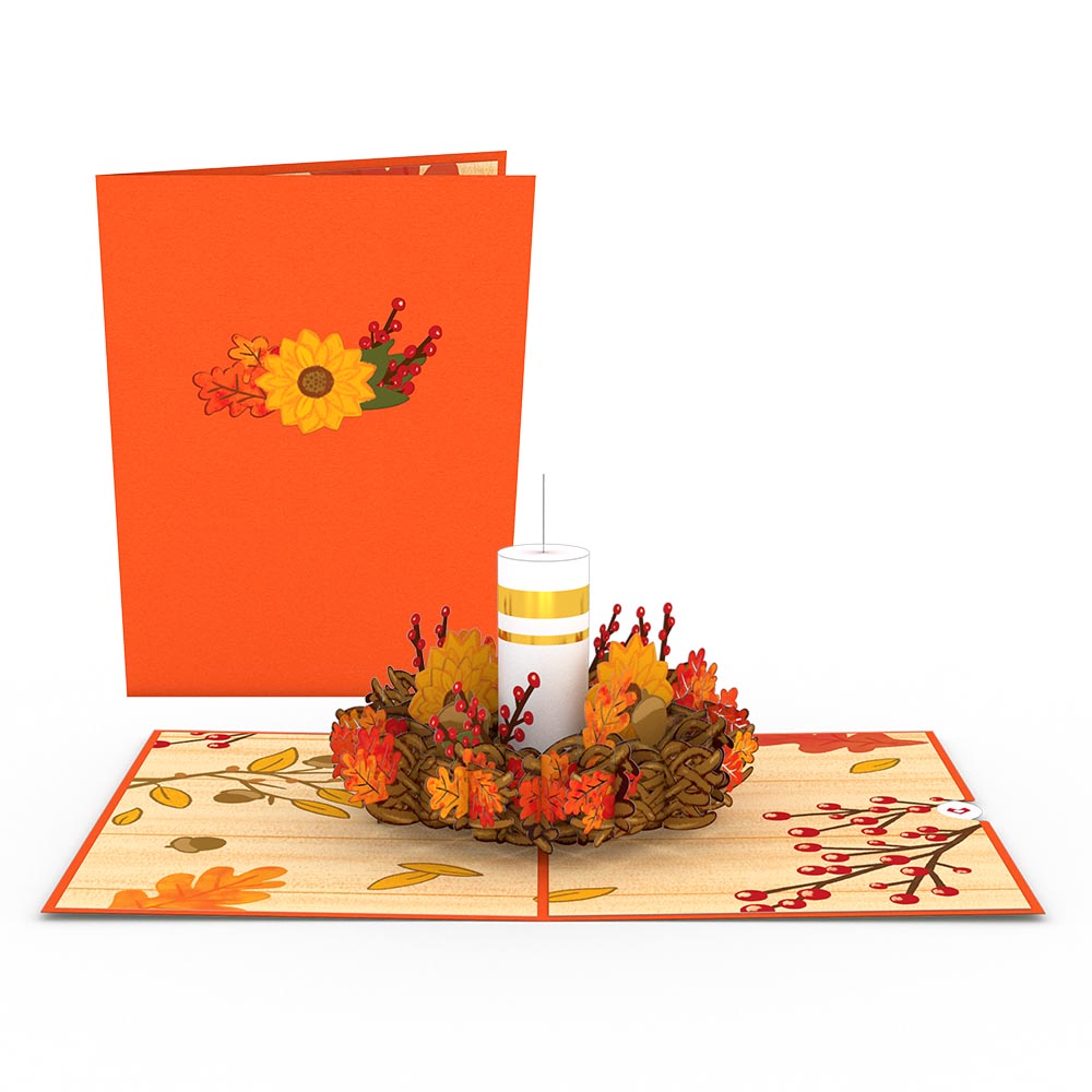 Fall Candle Pop-Up Card