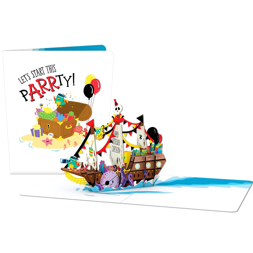 Playpop Card™: Happy Birthday Pirate Ship – Lovepop