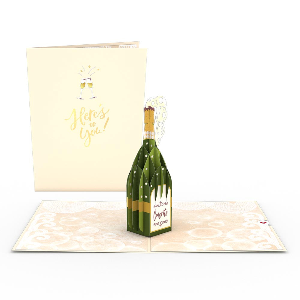 Here's to You Champagne Pop-Up Card