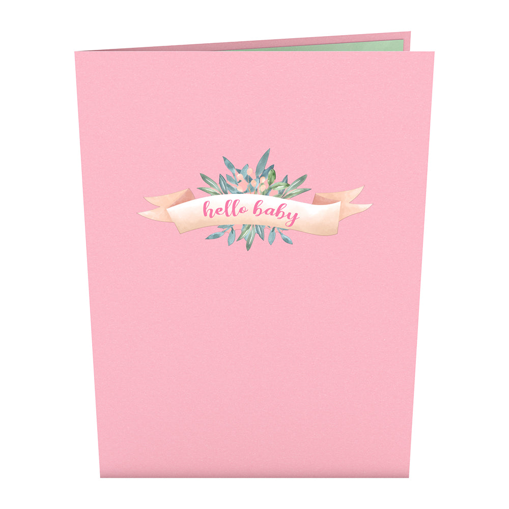 Pink Baby Carriage Pop-Up Card