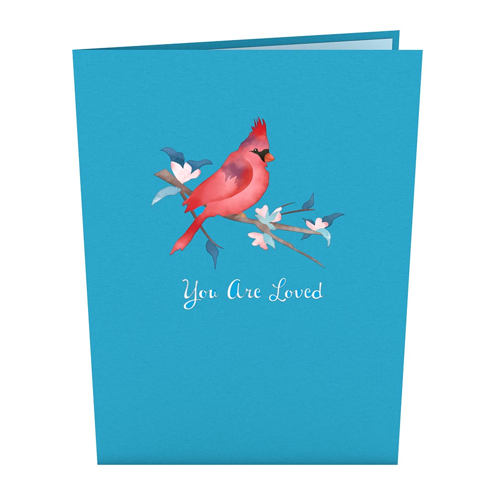 Love Cardinal Pop-Up Card