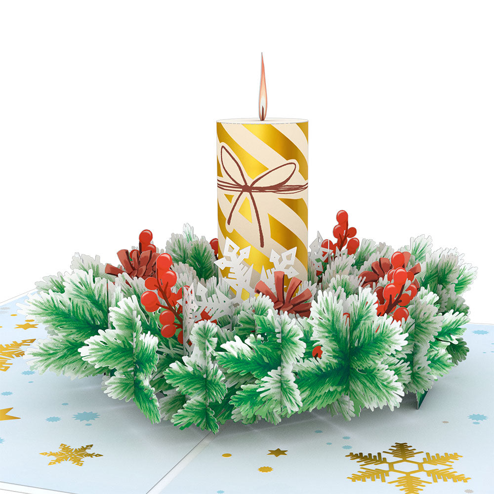 Holiday Candle Pop-Up Card