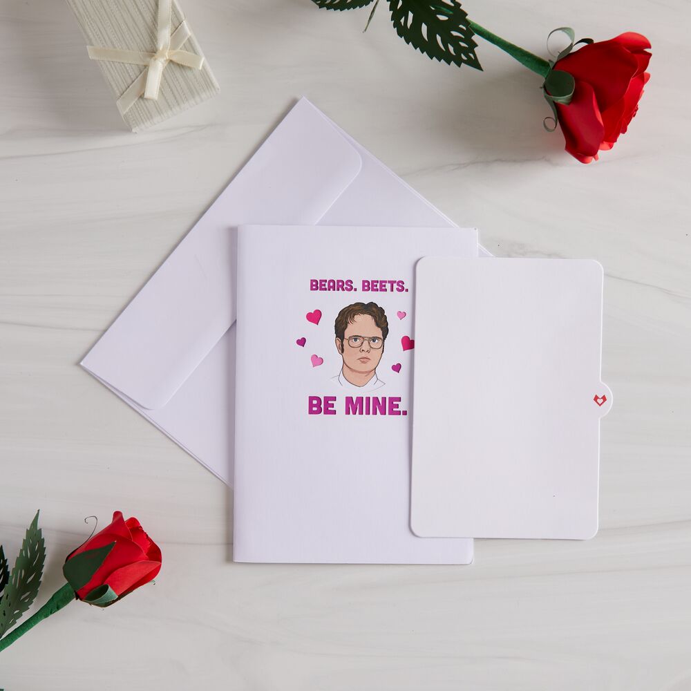 The Office No One Beets You Valentine Pop-Up Card