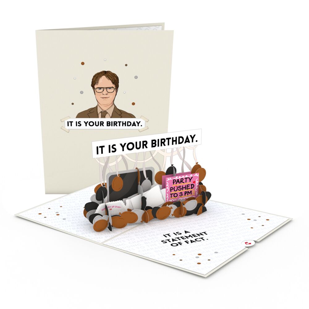 The Office It is Your Birthday Pop-Up Card