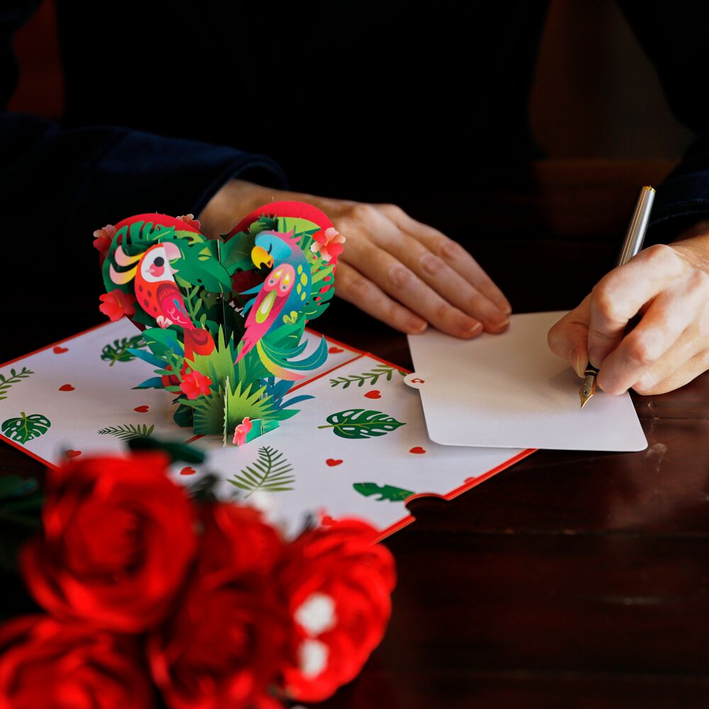To My Lovebird Pop-Up Card