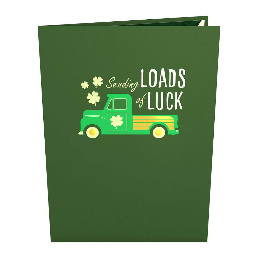 Truckloads of Luck Pop-Up Card