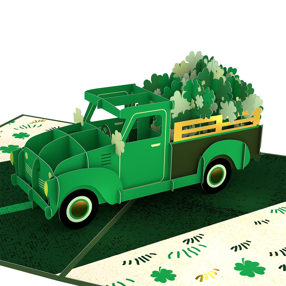 Truckloads of Luck Pop-Up Card